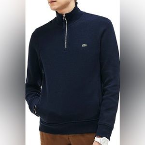 Lacoste men’s French Rib interlock Quarter zip up
